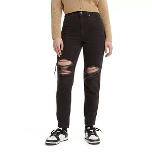 Levi's Hi-Rise Mom  Jeans Tapered Leg         Size 27×27 Color Black Vintage